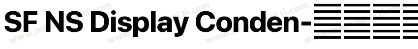 SF NS Display Conden字体转换